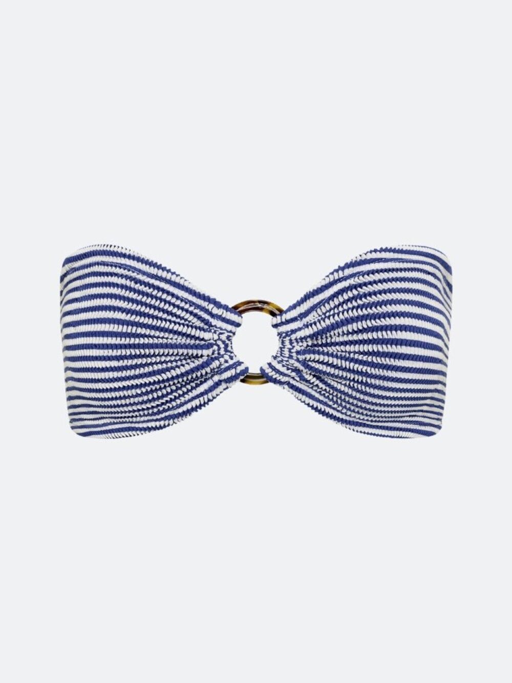 ELYSIIAN Balboa O-Ring Bikini Top Blue Striped One Size